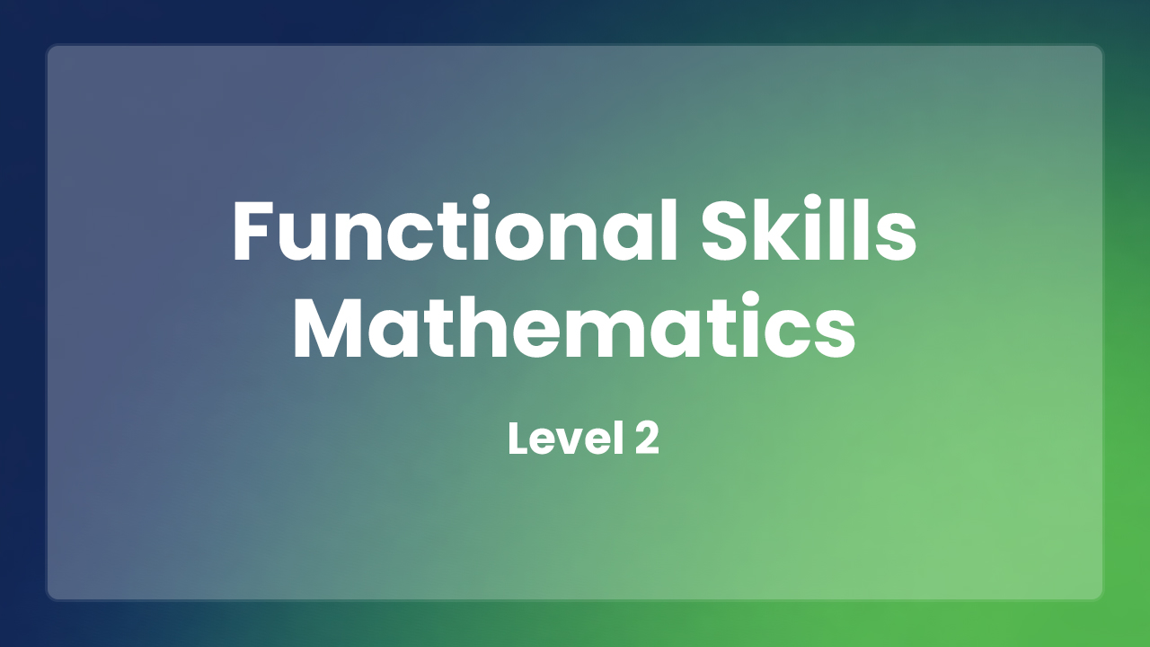Functional Skills Mathematics – Level 2
